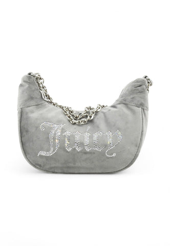 JUICY COUTURE Borsa A Spalla Donna Grigio Strass BEJQL8764WPOPG3-AI26-PG3