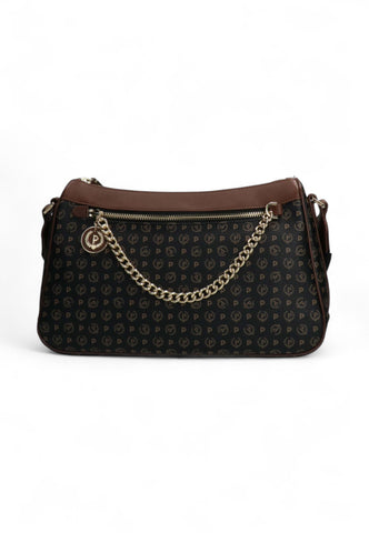 POLLINI Borsa Tracolla Nero Marrone TE8526PP0IQ1100D-AI26