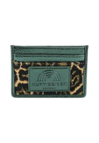 KURT GEIGER Portafogli Portacarte Donna Marrone Verde Animalier 2754539609-AI26