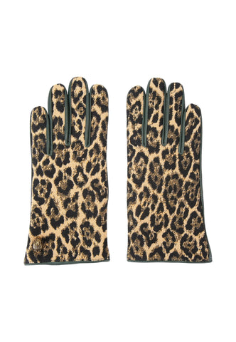 KURT GEIGER Guanti Donna Marrone Verde Animalier 5072843169-AI26