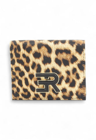 ERMANNO FIRENZE Portafogli Donna Animalier Beige Nero 12600390-AI26-3203