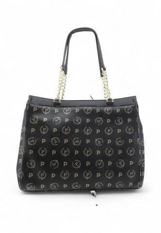 POLLINI Borsa Shopper Donna Nero Beige TE8541PP0NQ2C00A-AI26