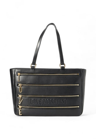 LOVE MOSCHINO Borsa Shopper Donna Nero Oro JC4342PP0NKA0000-AI26