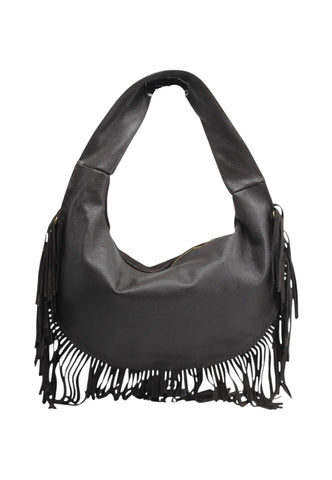 VIA MILANO 21 Aria Borsa A Spalla Donna Marrone Frange ARIATDM-AI26