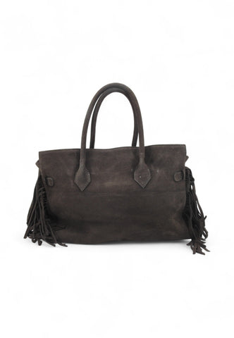 VIA MILANO 21 Elisa Borsa Shopper Donna Marrone Frange ELISATDM-AI26