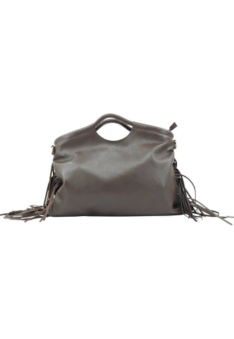 VIA MILANO 21 Serena Borsa A Mano Donna Marrone Frange SERENATDM-AI26