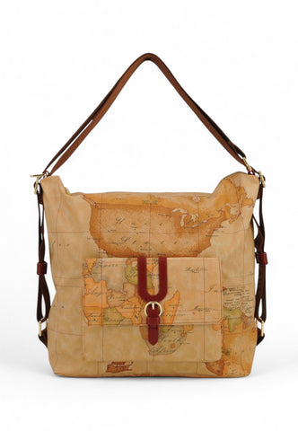 ALVIERO MARTINI Borsa A Spalla / Zaino Donna Beige Rosso LD35S578-AI26-0313