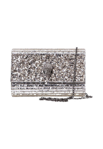 KURT GEIGER Borsa Tracolla Donna Argento Paillettes 8764063979-PE26