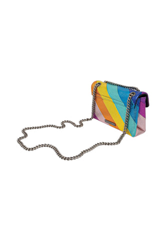 KURT GEIGER Borsa Tracolla Donna Rosa Blu Multicolor 4550969109-PE26