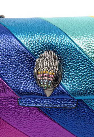 KURT GEIGER Borsa Tracolla Donna Rosa Blu Multicolor 4550969109-PE26