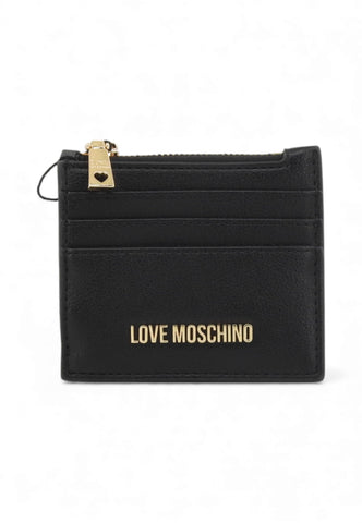 LOVE MOSCHINO Portafogli Portacarte Donna Nero Oro JC5509PP1OLQ0000-PE26