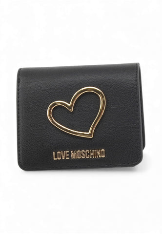 LOVE MOSCHINO Portafogli Donna Nero Oro JC5506PP1OLQ0000-PE26