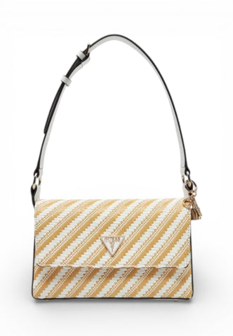 GUESS Borsa A Spalla Donna Beige Bianco HWWG7691190-PE26-CGM