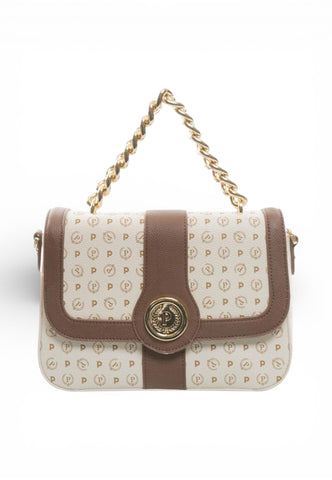 POLLINI Borsa A Mano Donna Bianco Marrone TE8475PP0EQ1110C-PE26