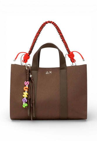 SUN68 Borsa A Mano Donna Marrone Rosso Y36201-PE26-08