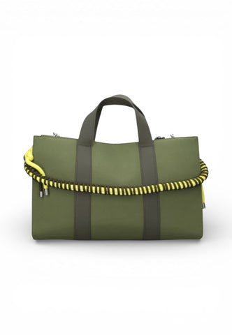 SUN68 Borsa Shopper Donna Verde Giallo Y36202-PE26-74