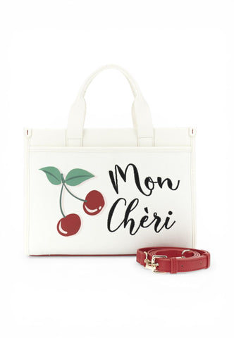CAFE NOIR Borsa A Mano Donna Bianco Rosso C3JB0023-PE26-W001