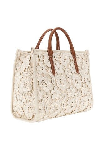 CAFE NOIR Borsa A Mano Donna Bianco Marrone C3NB1050-PE26-M072