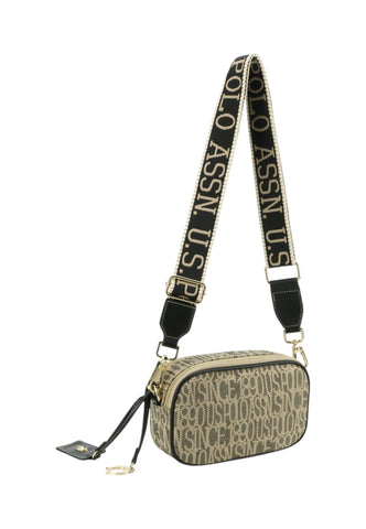 U.S. POLO ASSN. Borsa Tracolla Donna Beige Nero BEUJG9133WZC000-PE26