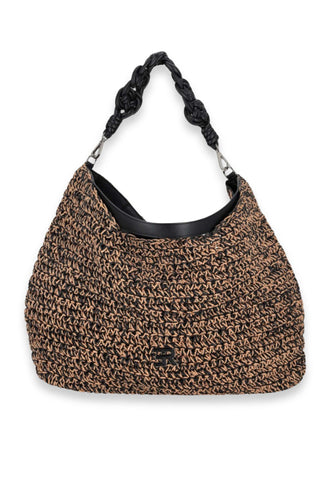 ERMANNO SCERVINO Borsa Shopper Donna Beige Nero 12402085-PE26-293