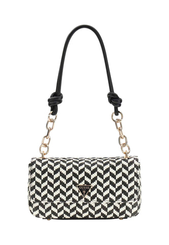 GUESS Borsa A Spalla Donna Nero Bianco HWWG7691190-PE26-BML