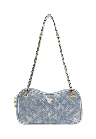 GUESS Borsa A Spalla Donna Azzurro Argento HWDG9673090-PE26-MTD