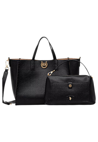 U.S. POLO ASSN. Borsa Shopper Donna Nero BIU0M8868WVP000-PE26