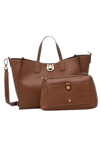 U.S. POLO ASSN. Borsa Shopper Donna Marrone BIU0M8869WVPCV2-PE26