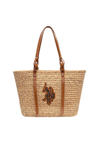 U.S. POLO ASSN. Borsa Shopper Donna Beige Marrone Donna BBEUO19023WZAN04-PE26