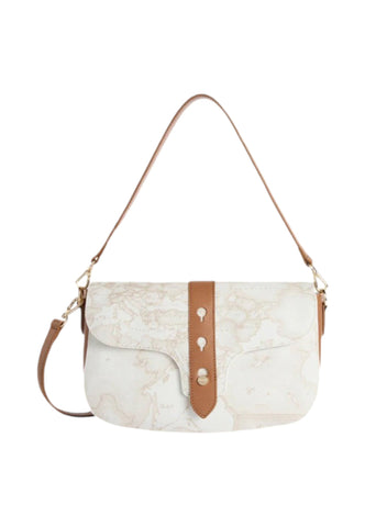 ALVIERO MARTINI Borsa A Spalla Donna Bianco Marrone LE62W616-PE26-0900