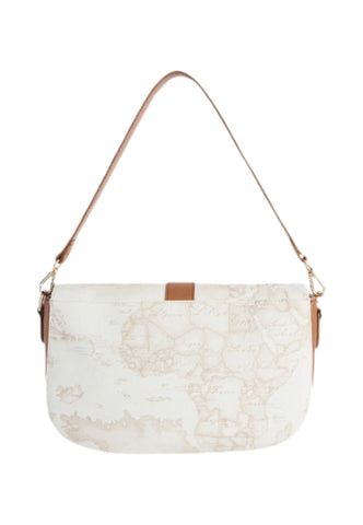 ALVIERO MARTINI Borsa A Spalla Donna Bianco Marrone LE62W616-PE26-0900