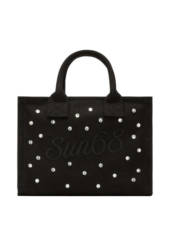 SUN68 Borsa A Mano Donna Nero Strass W36230-PE26-11
