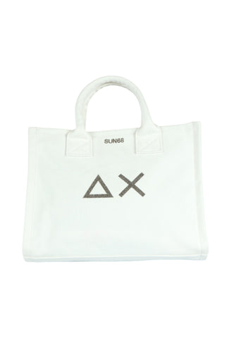 SUN68 Borsa A Mano Donna Bianco W36202-PE26-31