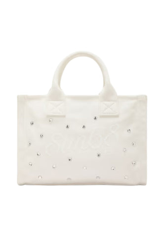 SUN68 Borsa A Mano Donna Bianco Strass W36230-PE26-31