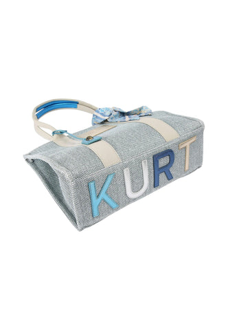 KURT GEIGER Borsa Shopper Donna Azzurro Bianco 9544186999-PE26