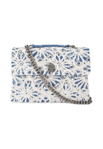 KURT GEIGER Borsa A Spalla Donna Azzurro Bianco 9796589609-PE26