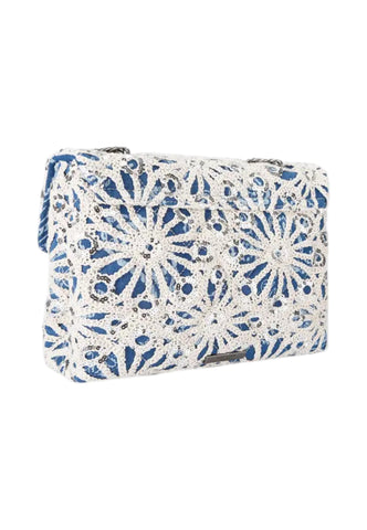 KURT GEIGER Borsa A Spalla Donna Azzurro Bianco 9796589609-PE26