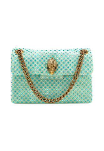 KURT GEIGER Borsa A Spalla Donna Verde Strass 5018173609-PE26