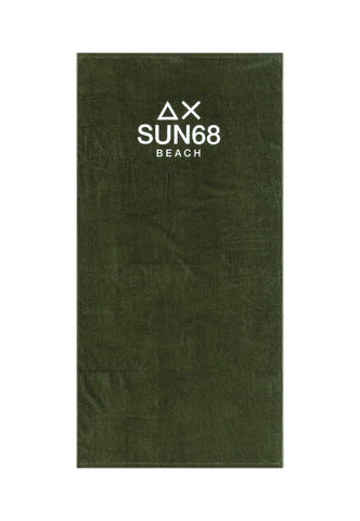 SUN68 Telo Da Bagno Verde X36121-PE26-37