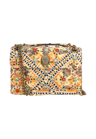KURT GEIGER Borsa A Spalla Donna Arancione Strass 5266294689-PE26