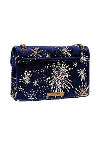 KURT GEIGER Borsa A Spalla Donna Blu Paillettes 5017984789-AI27
