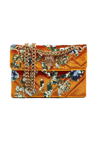 KURT GEIGER Borsa A Spalla Donna Giallo Paillettes 5017994789-AI27