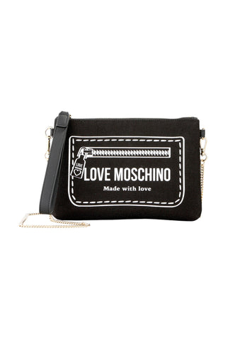 LOVE MOSCHINO Borsa Pochette Donna Nero Bianco JC4053PP1PLK100A-AI27