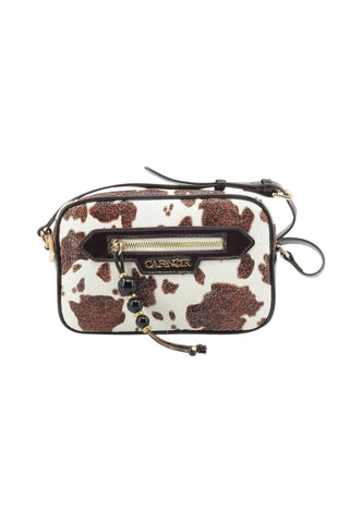 CAFE NOIR Borsa Tracolla Donna Bianco Marrone Animalier C3NH1108-AI27-M138