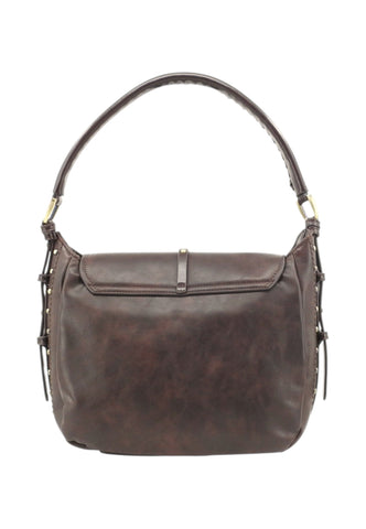 CAFE NOIR Borsa A Spalla Donna Marrone Borchie C3NL1136-AI27-M012