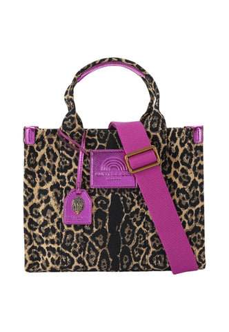 KURT GEIGER Borsa Shopper Donna Animalier Viola 5033539689-AI27