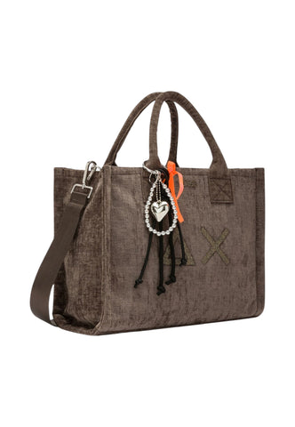 SUN68 Borsa Shopper Donna Grigio Glitter W46205-AI27-66