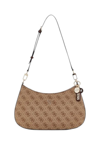 GUESS Borsa A Spalla Donna Beige Marrone HWBG9672180-AI27-LGW