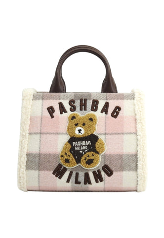 PASH BAG Borsa A mano Donna Rosa Bianco 20161-SHE-W6M-P-AI27