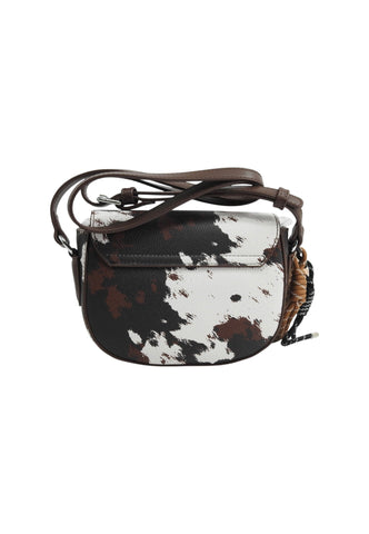 PASH BAG Borsa Tracolla Donna Marrone Bianco Animalier 20115-FUR-W6M-P-AI27